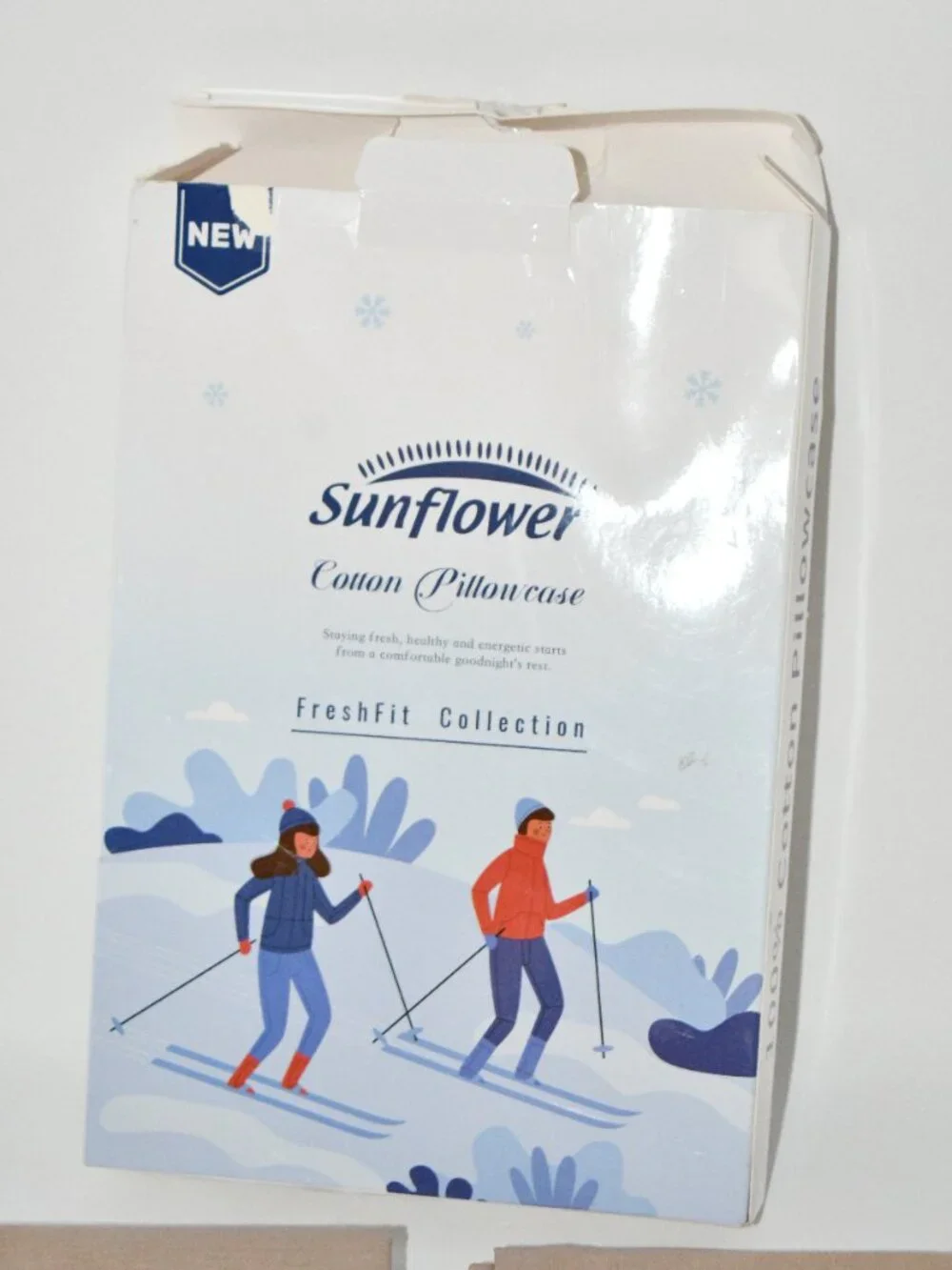 Sunflower 100% Cotton Pillowcases, Queen Size, Set of 2, Light Brown, 20